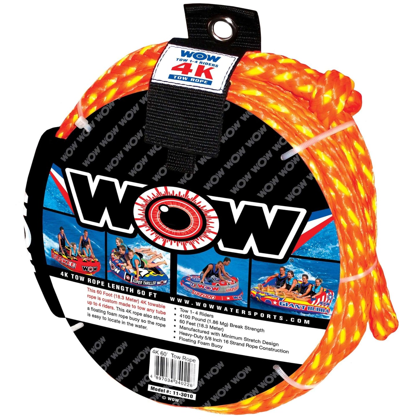 WOW Watersports 4K 60' Tow Rope