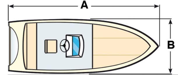 Boat Cover Light – 300D Waterproof Nylon (Multiple Sizes)
