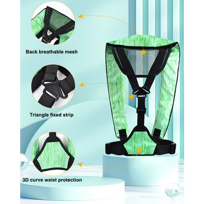 NNEOBA Automatic Inflatable Life Jacket – Adult Boating, Kayaking & Water Sports Safety Vest