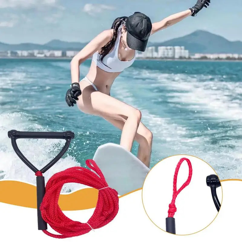 NNEOBA Wake Surf Rope – Heavy-Duty Tow Rope for Wakeboarding, Skiing & Surfing