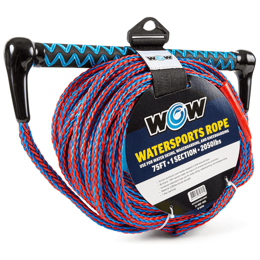 WOW Watersports 75ft Watersports Tow Rope with EVA Handle