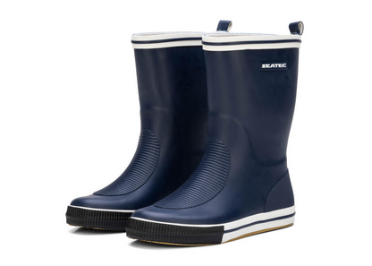SEATEC BREMEN Rubber Sailing Boots – Short Shaft / Unisex – Navy Blue