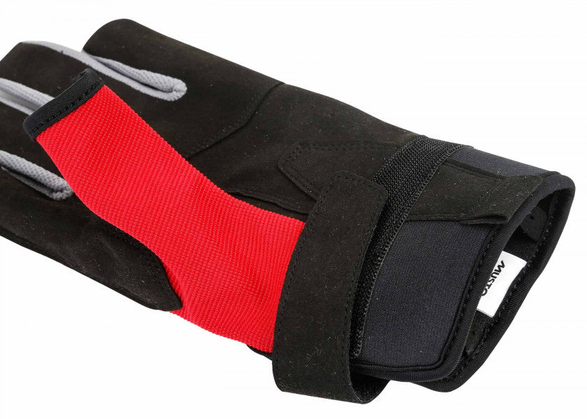 Musto Essential Sailing Gloves – Short Finger – Red / Black