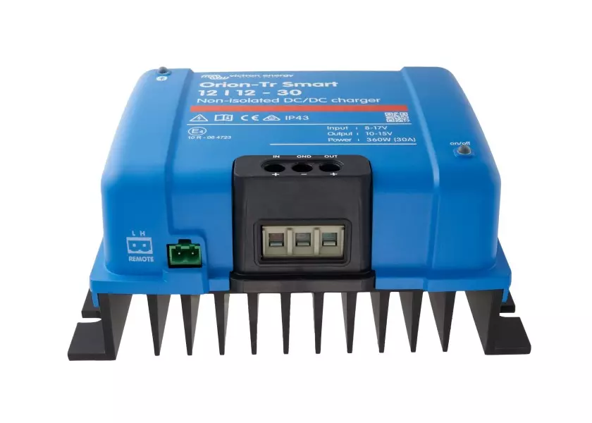 Victron Orion-TR Smart Battery-to-Battery Charger – 12V to 12V / 30A (Non-Isolated DC-DC Charger)