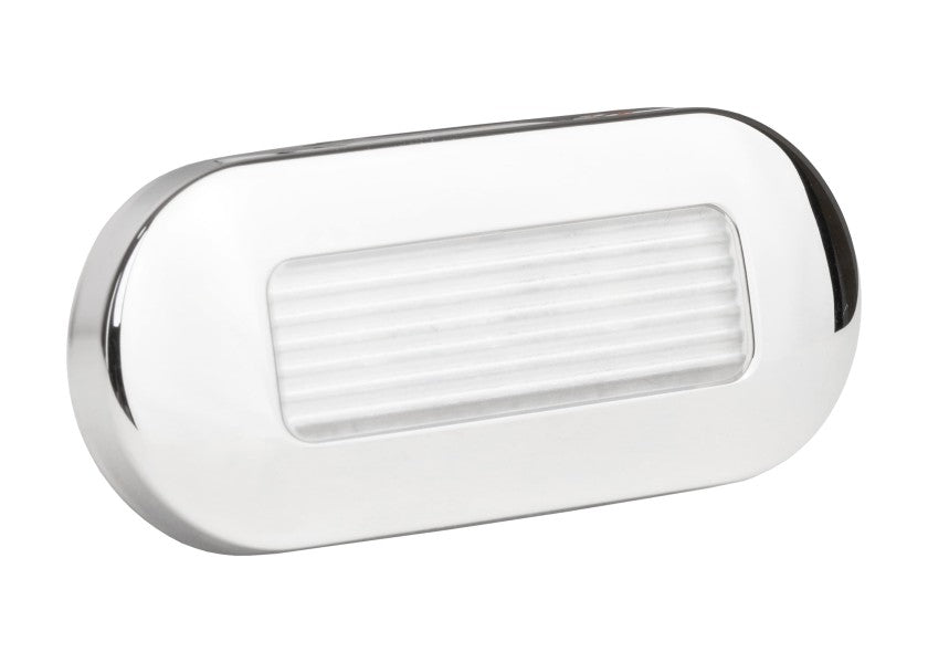 SEATEC LED Stairway Light – Chrome Plated – White / Warm White – 12V