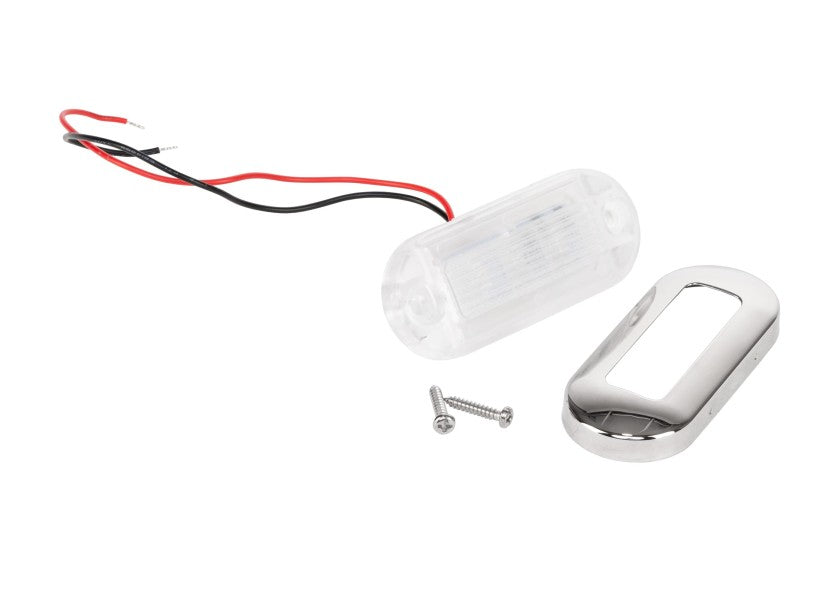 SEATEC LED Stairway Light – Chrome Plated – White / Warm White – 12V