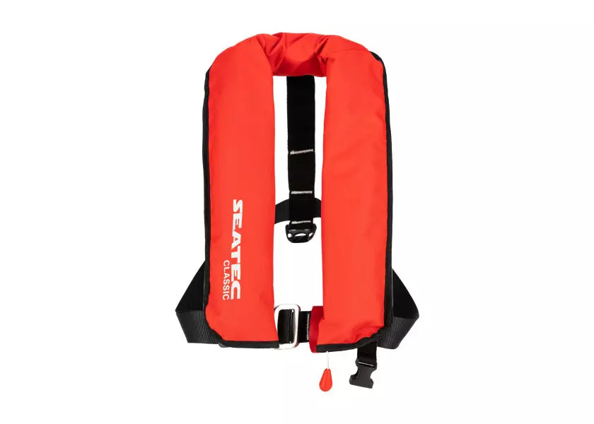 SEATEC Classic 165N Automatic Life Jacket – Red & Black