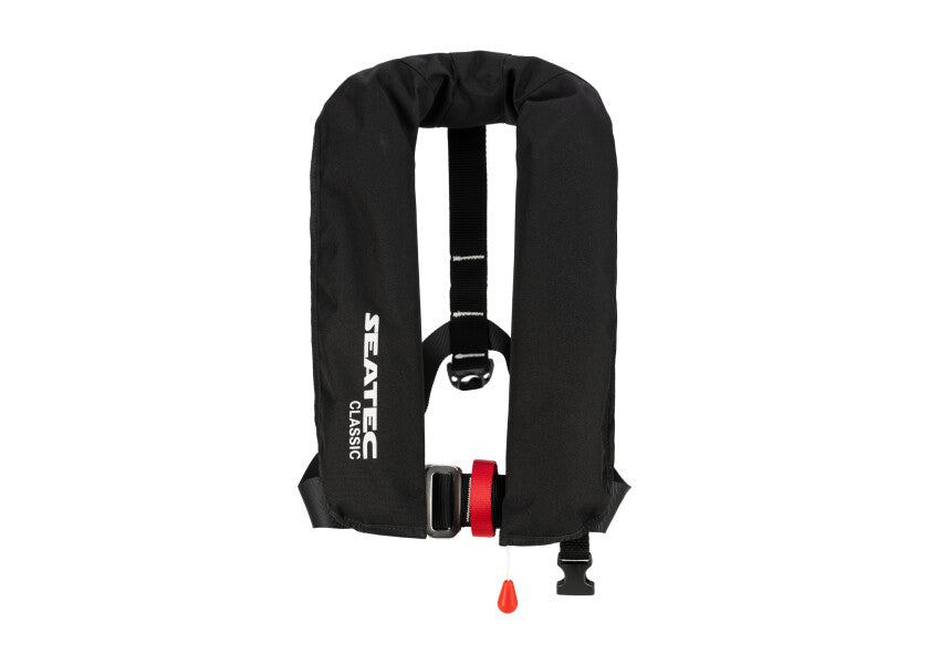 SEATEC Classic 165N Automatic Life Jacket – Red & Black