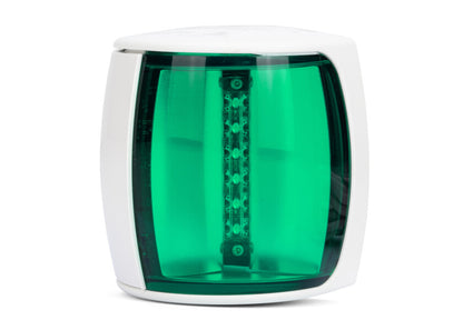 Hella Marine NaviLED PRO Starboard Navigation Light – White & Black Housing (Wheel-Mark Certified)