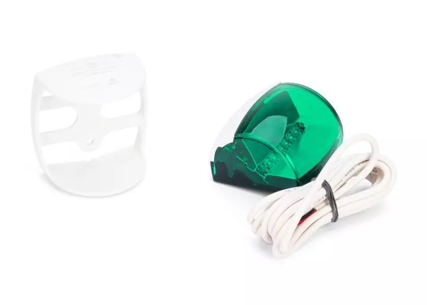 Hella Marine NaviLED PRO Starboard Navigation Light – White & Black Housing (Wheel-Mark Certified)