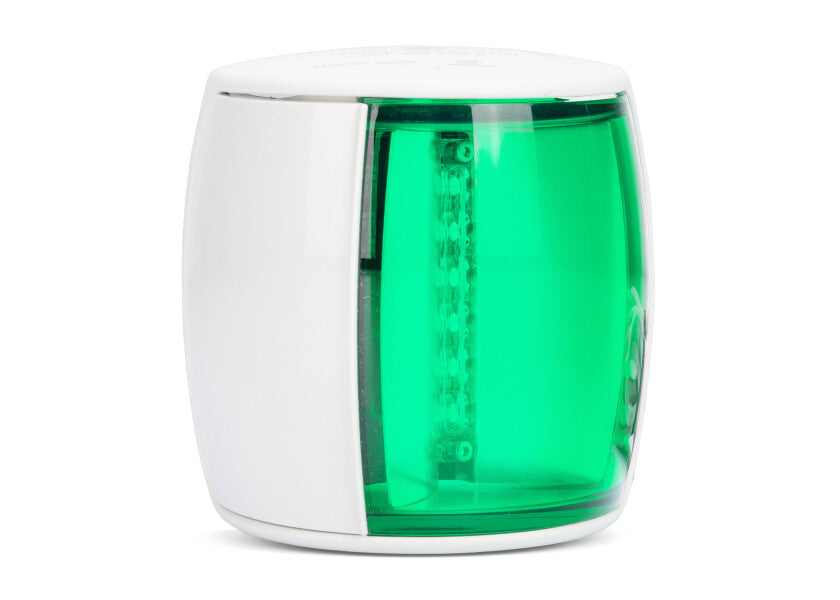 Hella Marine NaviLED PRO Starboard Navigation Light – White & Black Housing (Wheel-Mark Certified)