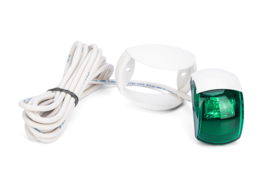 Hella Marine NaviLED Starboard Navigation Lamp – White & Black Housing