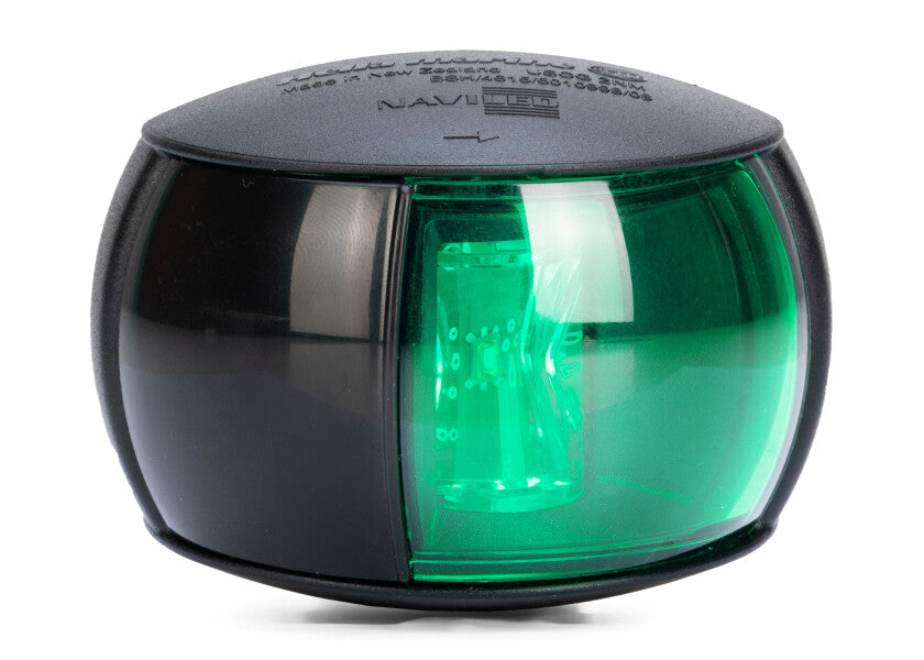 Hella Marine NaviLED Starboard Navigation Lamp – White & Black Housing