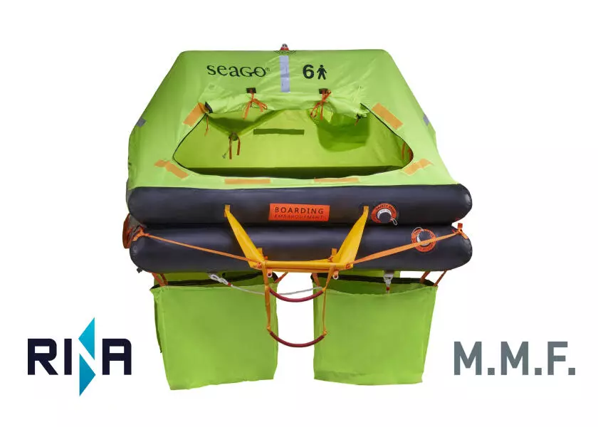 SEATEC OFFSHORE PLUS Life Raft – ISO 9650-1 Type 2 Certified (4–8 Persons)