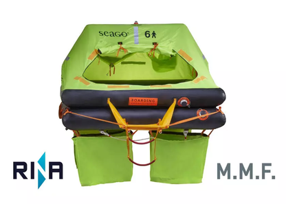 SEATEC OFFSHORE PLUS Life Raft – ISO 9650-1 Type 2 Certified (4–8 Persons)