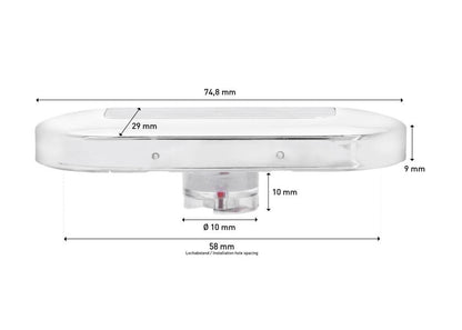 SEATEC LED Stairway Light – Chrome Plated – White / Warm White – 12V