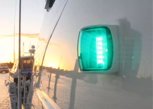 Hella Marine NaviLED PRO Starboard Navigation Light – White & Black Housing (Wheel-Mark Certified)