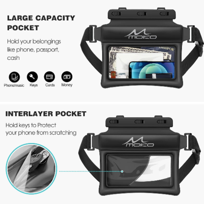 NNEOBA Waterproof Floating Phone Pouch – Dry Bag for Water Sports
